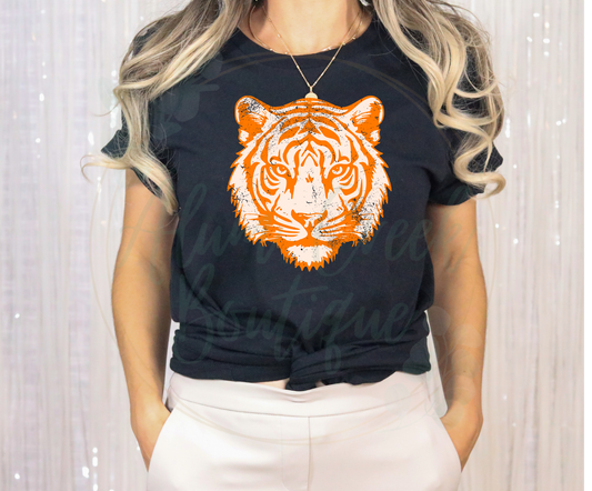 Distressed Tiger head